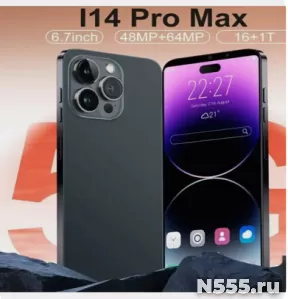 Смартфон i14 pro max16g / 1t 16/1 тб, черный новин фото